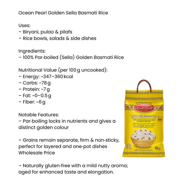 Ocean Pearl Golden Sella Basmati Rice
