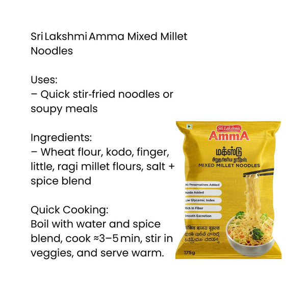 Sri Lakshmi Amma Mixed Millet Noodles|BB:FEB.2026