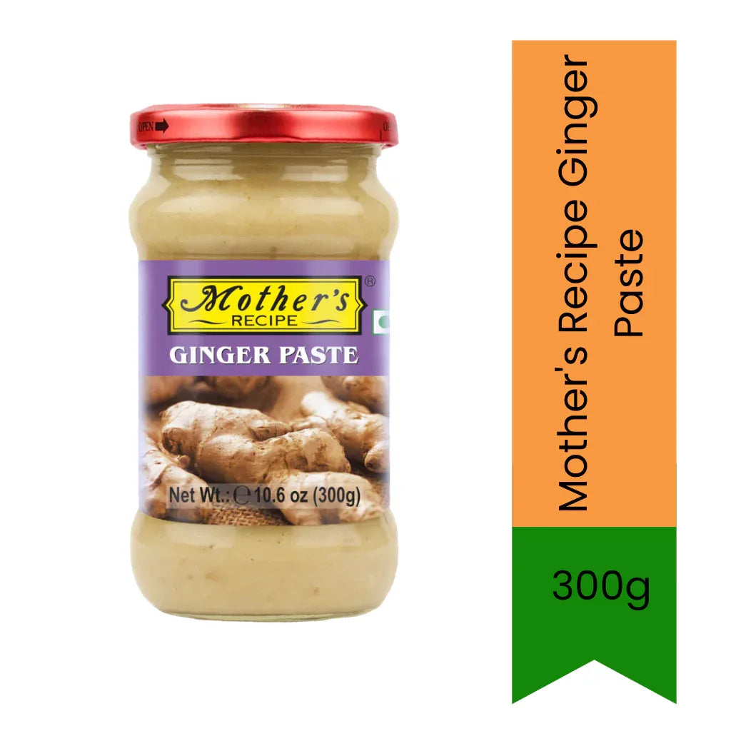 Mother's Recipe Ginger Paste (Adrak Paste) | 300g - Ready-to-Use Cooking Base for Curries, Stir-Fries & Marinades, Fresh Ginger Flavor & Convenience | South Africa | India Bazaar