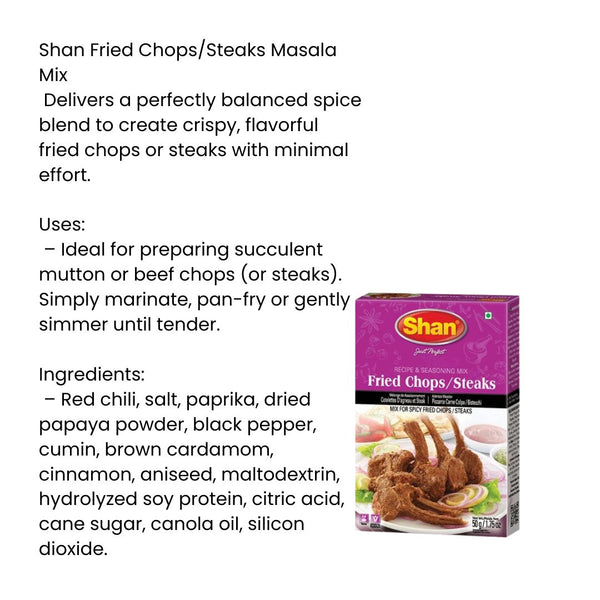 Shan Fried Chops Steaks |BB:04.SEP.2026