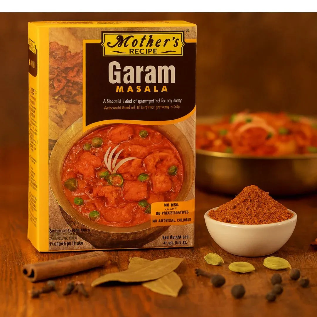 Mother's Recipe Garam Masala (Warming Finishing Powder) | 50g - Premium Blend of Pure Core Cardamom, Cloves & Cinnamon to Boost Curry Aromas | South Africa | India Bazaar