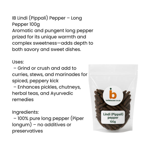 IB Lindi (pippali) pepper- Long pepper 100g