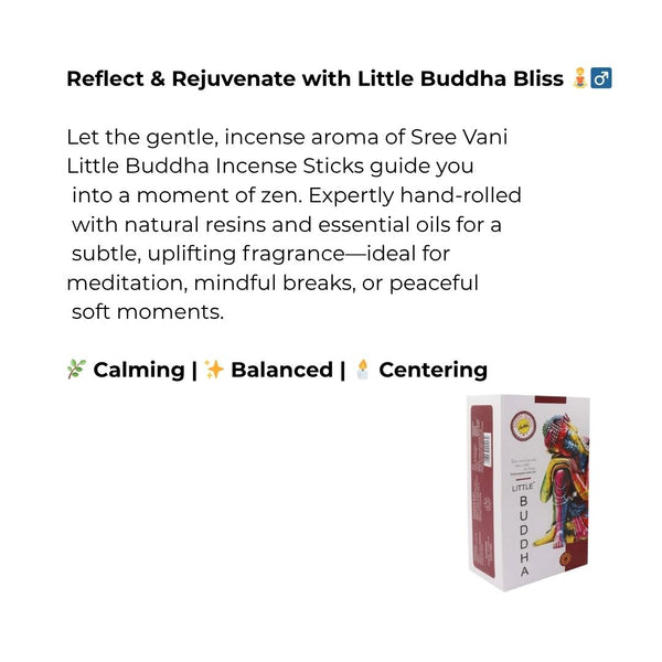 Sree Vani Little Buddha Incense Sticks
