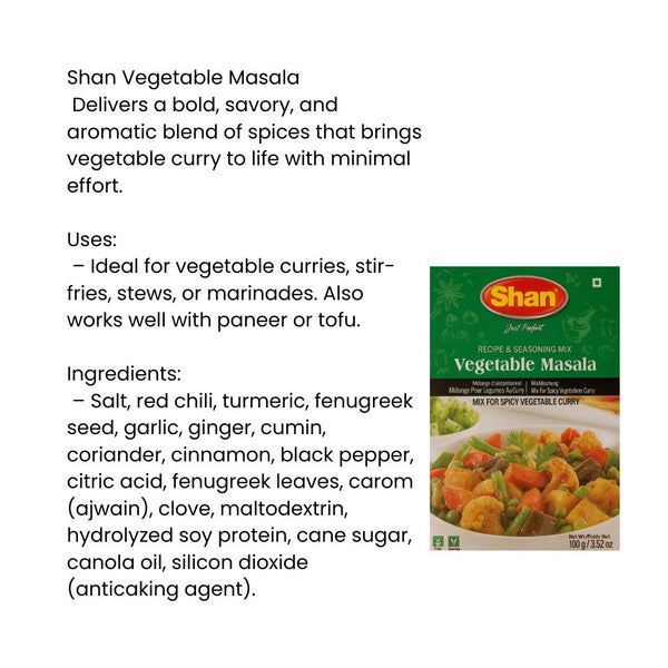 Shan Vegetable Masala |BB:07.SEP.2026