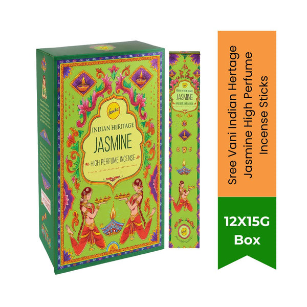Sree Vani Indian Hertage Jasmine High Perfume Incense Sticks