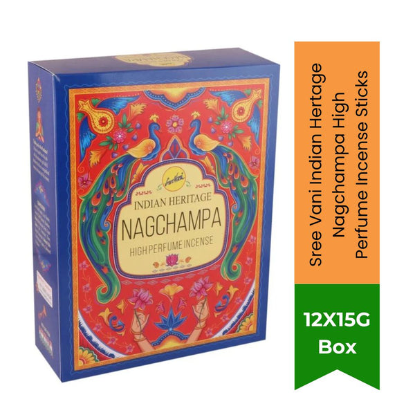 Sree Vani Indian Hertage Nagchampa High Perfume Incense Sticks
