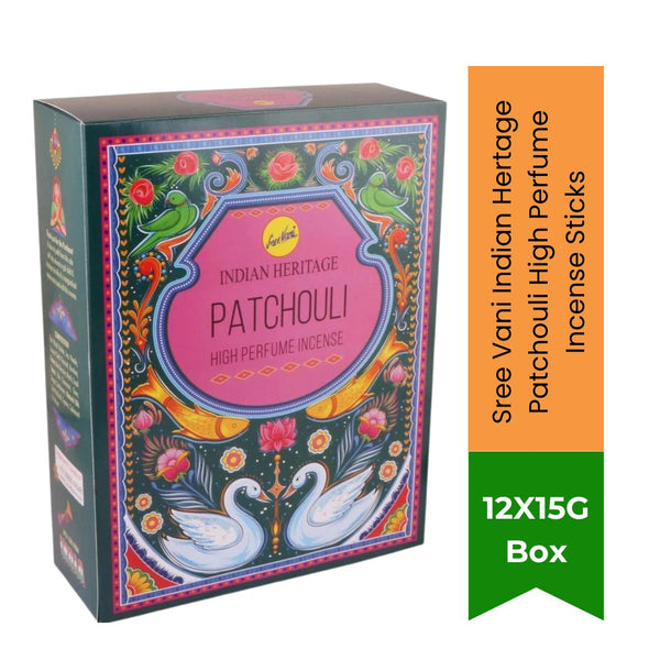 Sree Vani Indian Hertage Patchouli High Perfume Incense Sticks