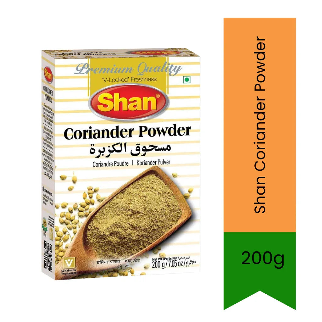 Shan Coriander Powder 200g | Add to Chicken, Veg Dishes, Curries & Sauces | Fresh Taste for Daily Meals | South Africa | India Bazaar