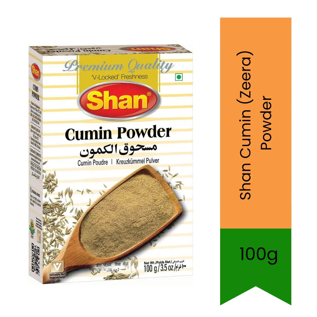 Shan Cumin (Zeera) Powder 100g | Ground Cumin for Chicken, Rice, Veg & Everyday Meals | Warm Cooking Spice | South Africa | India Bazaar