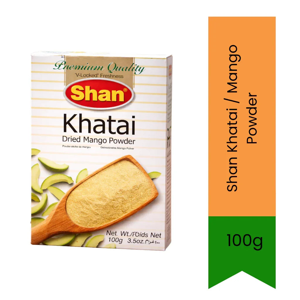 Shan Mango (Khatai) Powder 100g | Dried Mango Spice for Chicken, Salads, Veg & Snacks | Tangy Cooking Flavour | South Africa | India Bazaar