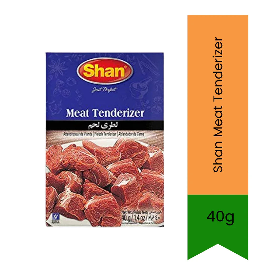 Shan Meat Tenderizer 40g | For Softer Chicken, Lamb & Grilled Meat | Use in Marinades & Everyday Cooking | South Africa | India Bazaar