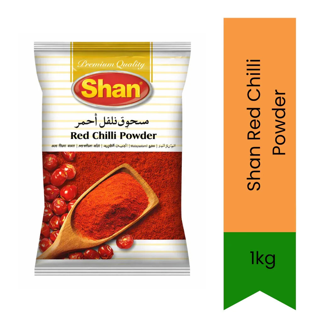 Shan Red Chilli Powder 1kg | For Chicken, Curries, Eggs & Spicy Meals | Ground Chilli Spice | South Africa | India Bazaar