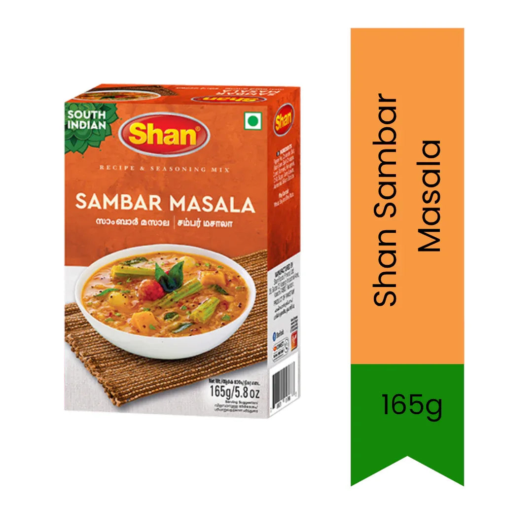 Shan Sambar Masala 165g | Lentil Soup & Vegetable Curry Spice Mix | High Flavour, Easy Meals | Perfect for Rice, Soups & Stews | South Africa | India Bazaar