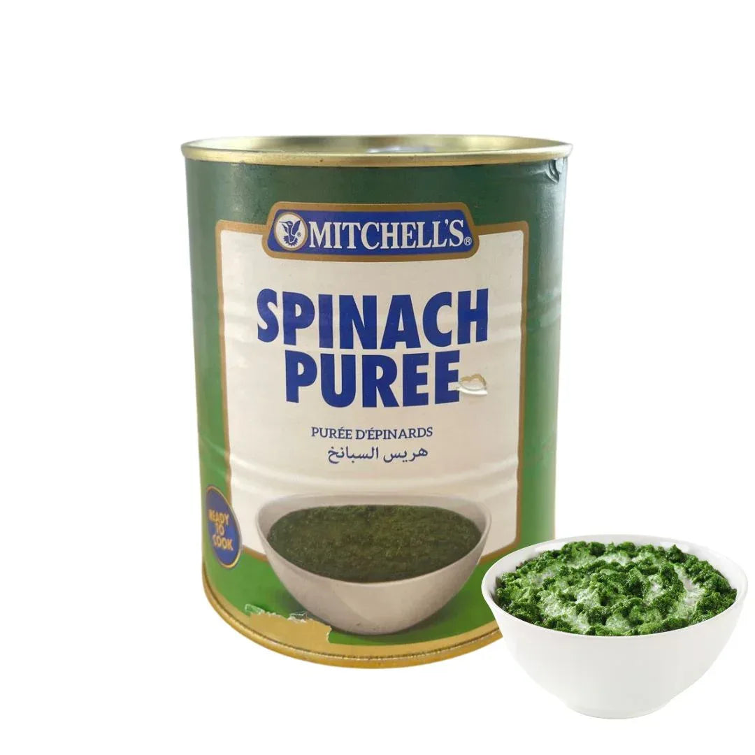 Mitchell’s Spinach Puree | Smooth, Creamy Greens | Perfect for Creamed Spinach, Pasta, Chicken, Curries & Pap | South Africa | India Bazaar