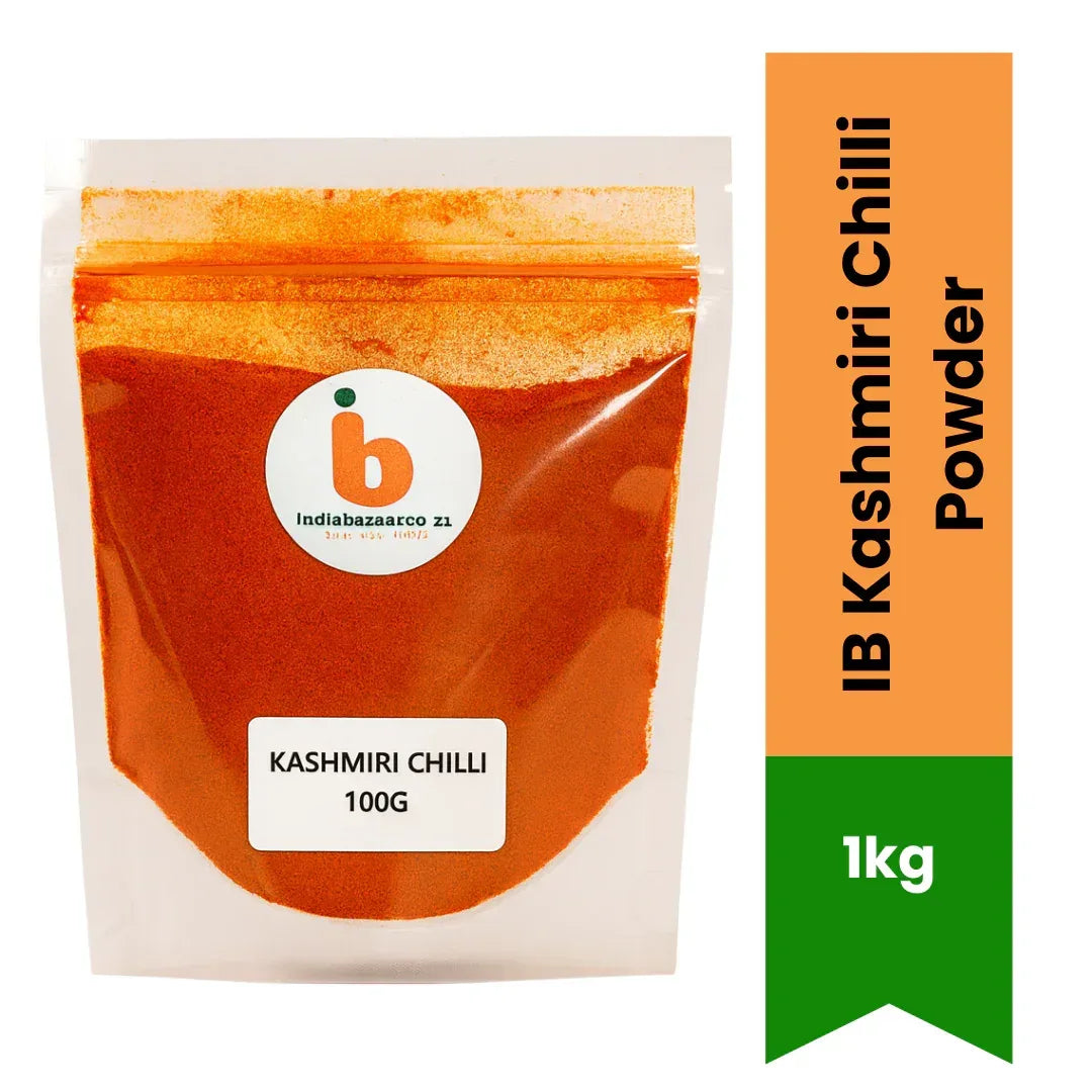 IB Kashmiri Chilli Powder (Kashmiri Marchu Powder) - Premium Mild Ground Red Pepper for Rich Crimson Colour in Tandoori & Curry Gravies | South Africa | India Bazaar