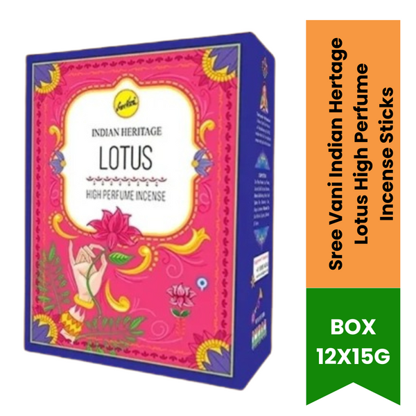 Sree Vani Indian Hertage Lotus High Perfume Incense Sticks