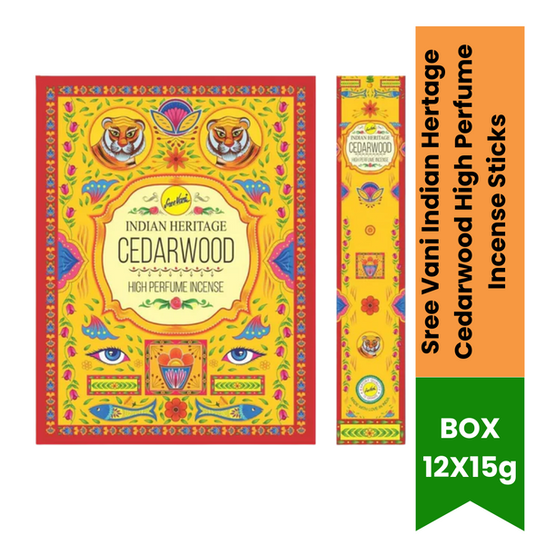 Sree Vani Indian Hertage Cedarwood High Perfume Incense Sticks