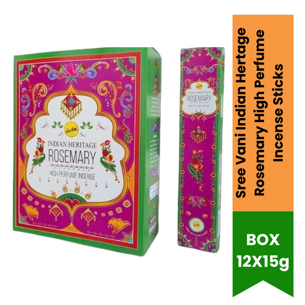 Sree Vani Indian Hertage Rosemary High Perfume Incense Sticks