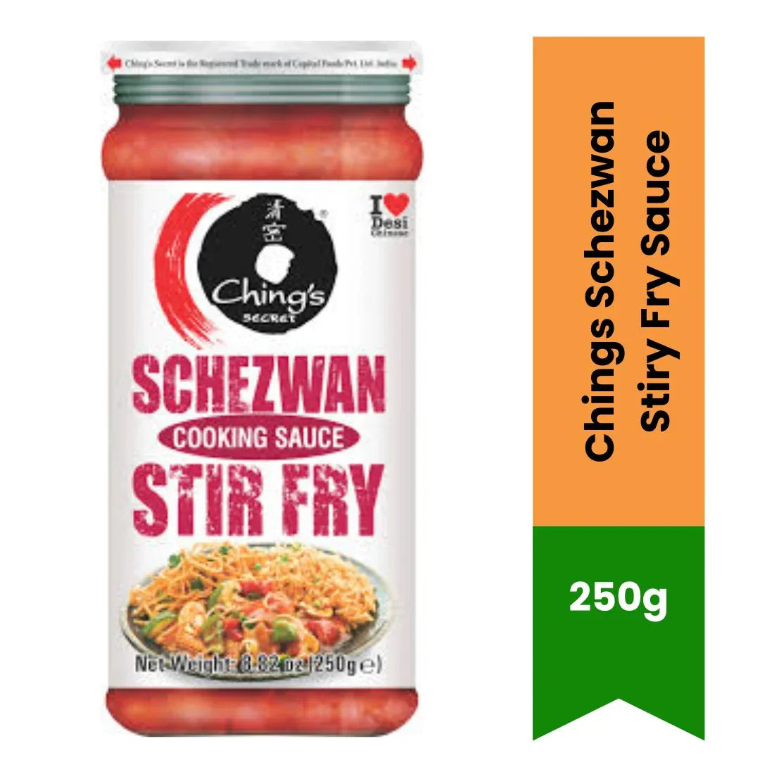 Ching's Secret Schezwan Stir Fry Sauce | 250g - Fiery Szechuan Pepper Cooking Paste for Spicy Chinese Fried Rice, Noodles & Bold Sautéed Veggies | South Africa | India Bazaar
