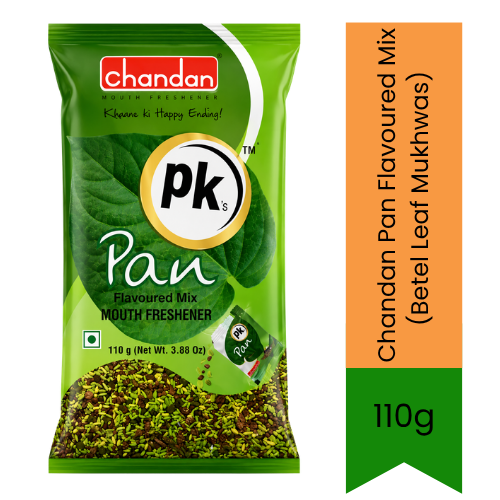 Chandan Pan Flavoured Mix (Betel Leaf Mukhwas) | 110g - Premium Pure Traditional Mouth Freshener for Post-Meal Digestion & Refreshment | Delivers Authentic Sweet Paan Flavor & Fresh Breath | South Africa | India Bazaar