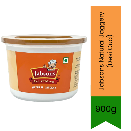 Jabsons Natural Jaggery (Desi Gud) | 900g - Premium Pure Traditional Unrefined Cane Sugar for Cooking, Sweets & Daily Wellness | Delivers Authentic Sweet Taste & Rich Minerals | South Africa | India Bazaar