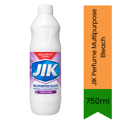 JIK Perfume Multipurpose Bleach | 750ml - Premium Pure Disinfectant Cleaner for Laundry & Surfaces | Whitens, Removes Stains & Kills 99.9% Germs | South Africa | India Bazaar