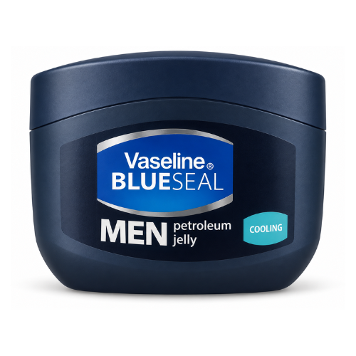 Vaseline MEN Blue Seal Fresh Moisturizing Petroleum Jelly | 250ml - Premium Fresh Hydration | Protects Dry Skin & Locks In Moisture | South Africa | India Bazaar