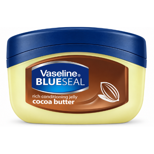 Vaseline Blue Seal Cocoa Butter Petroleum Jelly | 50ml - Premium Nourishing Skin Care | Restores Glowing, Radiant & Soft Skin | South Africa | India Bazaar