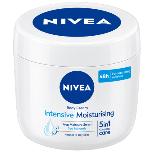 NIVEA Intensive Moisturising Body Cream | 400ml - Premium Dry Skin Care | 48H Deep Moisture Hydration & Soft Skin Protection | South Africa | India Bazaar