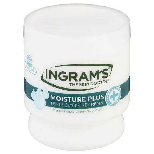 Ingram's Cream Moisture Plus | 300ml - Premium Intensive Moisturiser, 24H Restorative Hydration for Dry Skin | South Africa | India Bazaar