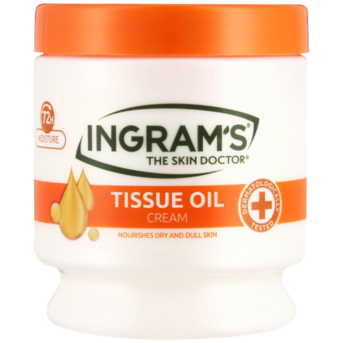 Ingram's Tissue Oil Cream | 300ml - Premium Intensive Moisture Care | Restores Skin Elasticity & Reduces Scar Appearance | South Africa | India Bazaar