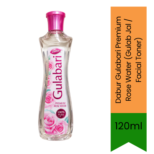 Dabur Gulabari Premium Rose Water (Gulab Jal / Facial Toner) | Premium Skincare & Toner | Cleanses, Hydrates & Refreshes for Natural Radiant Glow | South Africa | India Bazaar