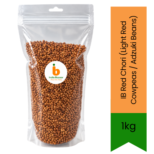 IB Red Chori (Light Red Cowpeas / Adzuki Beans) | 1kg - Premium Whole Pulse | Nutrient-Rich Legume for Traditional Curries & Dal | South Africa | India Bazaar