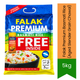 Falak Premium Basmati Rice (Aged Slender Grain Chawal) | 5kg - Highly Aromatic Non-Sticky Rice for Uniform Cooked Grain Length & Everyday Dining Excellence | South Africa | India Bazaar
