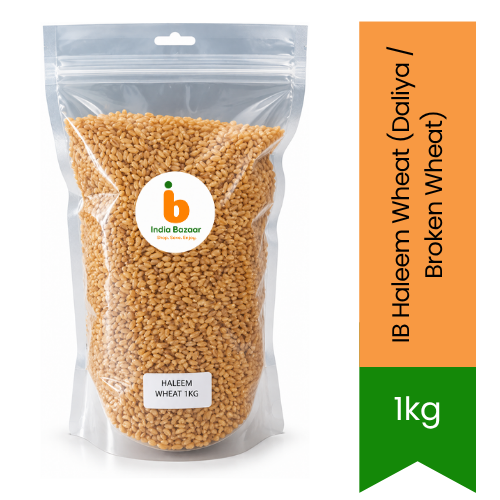 IB Haleem Wheat (Daliya / Broken Wheat) | 1kg - Premium Whole Grain | Nutrient-Rich Staple for Traditional Savory Porridges | South Africa | India Bazaar