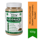 Vitro Licorice Powder (Mulethi / Yashtimadhu Powder) | 100g - Organic Ayurvedic Supplement | Supports Respiratory, Digestive & Throat Health | South Africa | India Bazaar