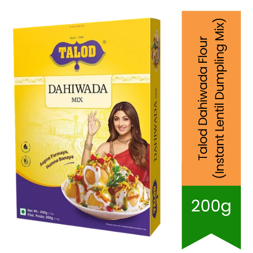 Talod Dahiwada Flour (Instant Lentil Dumpling Mix) | 200g - Traditional Snack Batter | Fluffy Texture & Authentic Street Food Taste | South Africa | India Bazaar