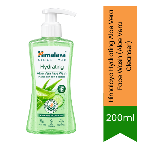 Himalaya Hydrating Aloe Vera Face Wash (Aloe Vera Cleanser) - Gentle Moisturizing Face Cleanser | Prevents Dryness & Hydrates Skin | South Africa | India Bazaar
