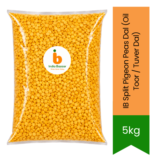IB Split Pigeon Peas Dal (Oil Toor / Tuver Dal) - Bulk Lentils for Soups, Stews, Curries & Pap | Soft, Mild & Easy-Cooking | South Africa | India Bazaar