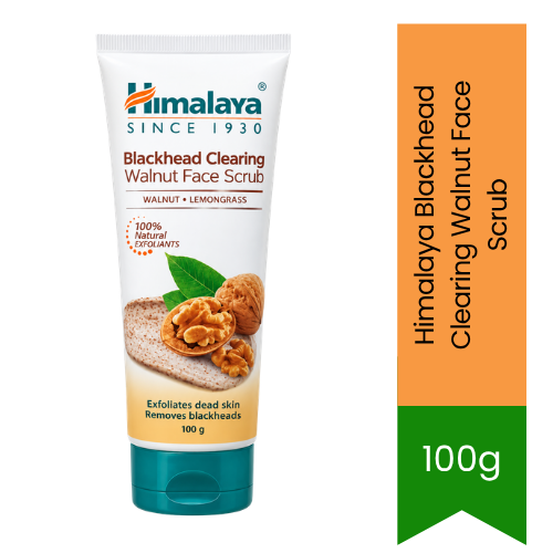 Himalaya Blackhead Clearing Walnut Face Scrub | 100g - Deep Cleansing & Pore Purifying Formula | Removes Blackheads, Dead Skin & Impurities | South Africa | India Bazaar