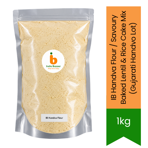 IB Handva Flour / Savoury Baked Lentil & Rice Cake Mix (Gujarati Handvo Lot) | 1kg - Multigrain Flour for Healthy Baking, Snacks & Meals, High Fiber Nutrition | South Africa | India Bazaar
