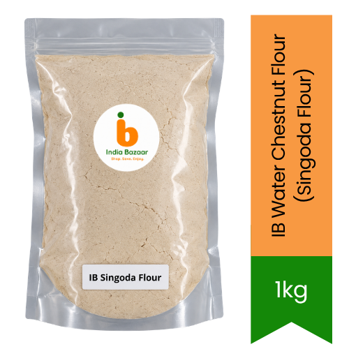 IB Water Chestnut Flour (Singoda) Flour | 1kg - Gluten-Free Flour for Baking, Pancakes & Fasting Recipes, Light & Easy to Digest | South Africa | India Bazaar