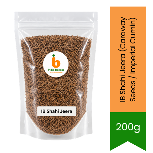 IB Shahi Jeera (Caraway Seeds / Imperial Cumin) |- Dark Slim Aromatic Whole Seeds for Royal Biryani Rice Tempering, Garam Masalas & Rich Shahi Gravies | South Africa | India Bazaar