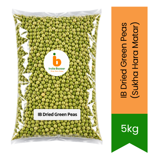 IB Dried Green Peas (Sukha Hara Matar) - Premium Whole Pulses & Pantry Staple | Rich Protein Source, Tender Texture & Wholesome Cooking | South Africa | India Bazaar