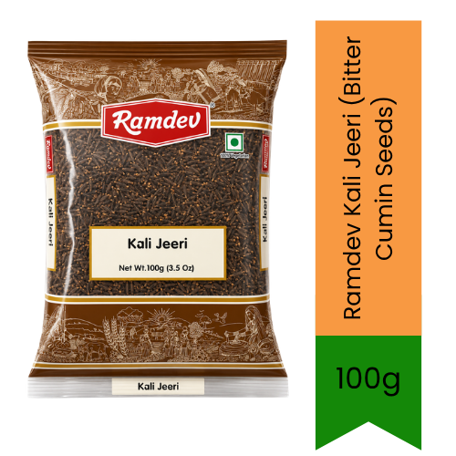 Ramdev Kali Jeeri (Bitter Cumin Seeds) | 100g - Premium Pure Whole Black Caraway Seeds for Ayurvedic Remedies & Wellness | Delivers Authentic Herbal Flavor & Health Benefits | South Africa | India Bazaar