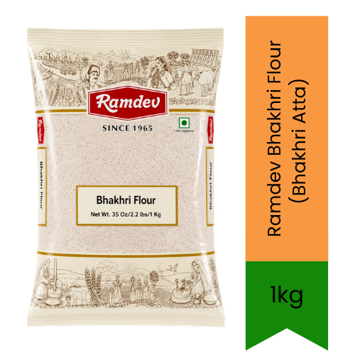 Ramdev Bhakhri Flour (Bhakhri Atta) | 1kg - Premium Pure Coarse Wheat Flour for Traditional Crispy Bhakhri & Flatbreads | Delivers Wholesome Fiber & Authentic Taste | South Africa | India Bazaar