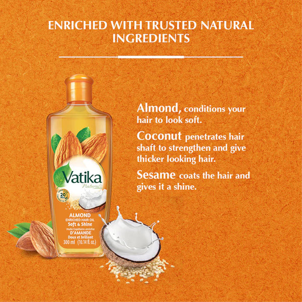 Dabur Vatika Almond Hair Oil |BB:MAR.2027
