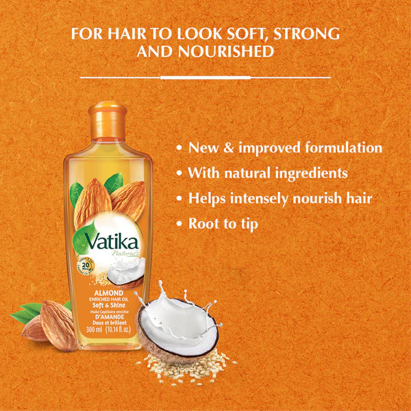 Dabur Vatika Almond Hair Oil |BB:MAR.2027