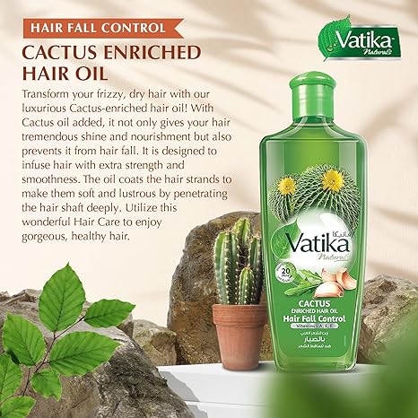 Dabur Vatika Cactus Hair Oil |BB:MAY.2026