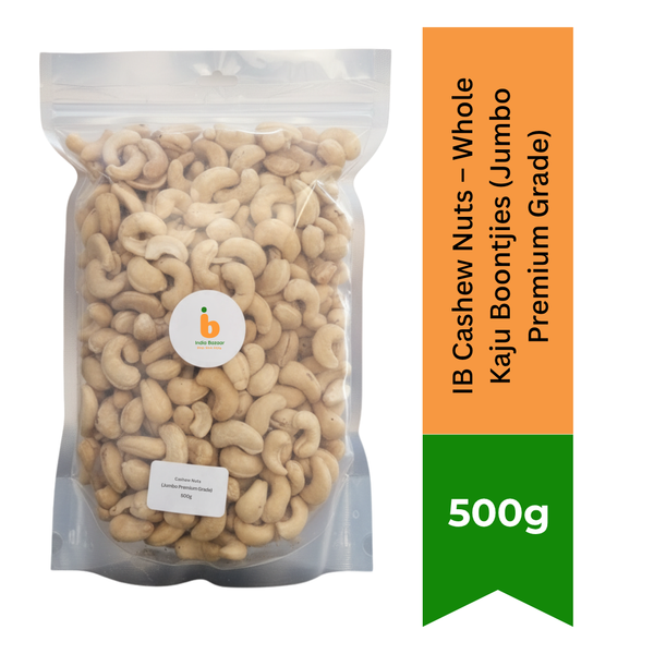 IB Cashew Nuts – Whole Kaju Boontjies (Jumbo Premium Grade)